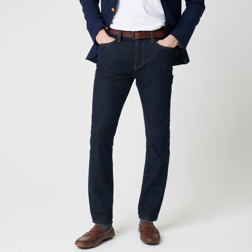 NWT! J Crew Factory - Men’s Slim-fit Jean in Signature Flex - Dark Rinse - 32/30